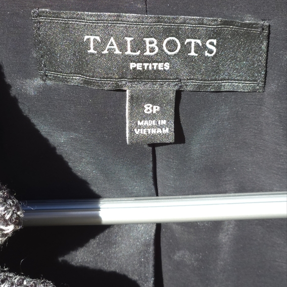 Talbots Petite Polyester/Wool Blend One Button Blazer Sz 8P - Picture 9 of 9